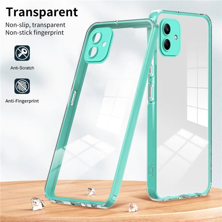 For Samsung Galaxy A05 4G Case TPU + PC Transparent Phone Back Cover