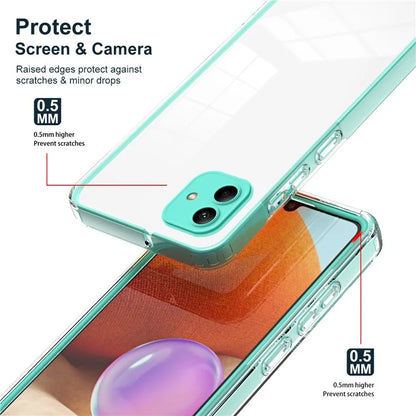 For Samsung Galaxy A05 4G Case TPU + PC Transparent Phone Back Cover