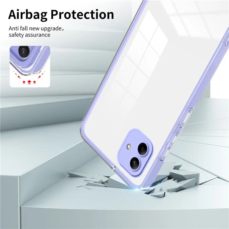 For Samsung Galaxy A05 4G Case TPU + PC Transparent Phone Back Cover