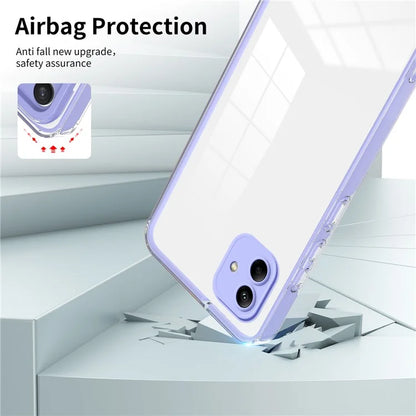 For Samsung Galaxy A05 4G Case TPU + PC Transparent Phone Back Cover