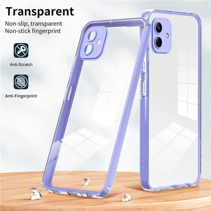 For Samsung Galaxy A05 4G Case TPU + PC Transparent Phone Back Cover