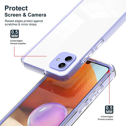 For Samsung Galaxy A05 4G Case TPU + PC Transparent Phone Back Cover
