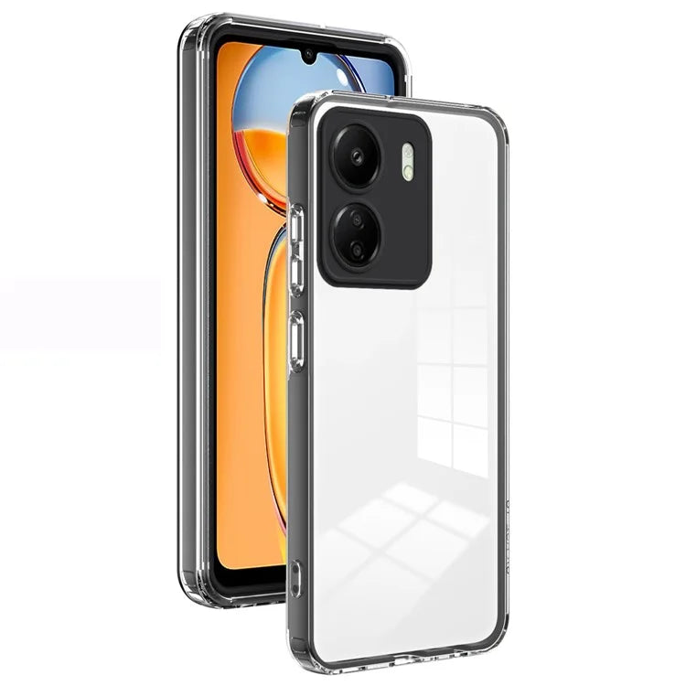 For Xiaomi Redmi 13C 4G / Poco C65 4G Clear Case TPU + PC Phone Cover
