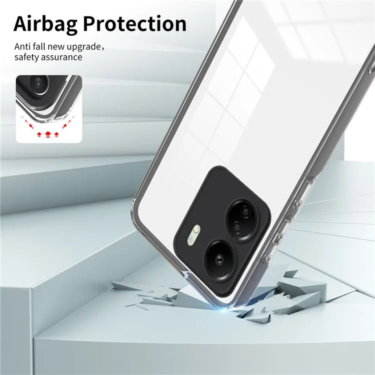 For Xiaomi Redmi 13C 4G / Poco C65 4G Clear Case TPU + PC Phone Cover