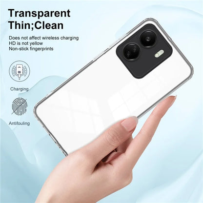 For Xiaomi Redmi 13C 4G / Poco C65 4G Clear Case TPU + PC Phone Cover