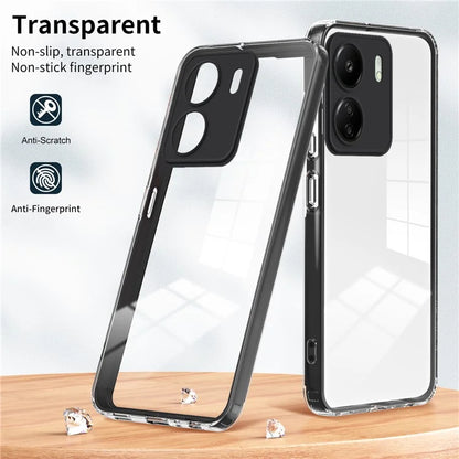 For Xiaomi Redmi 13C 4G / Poco C65 4G Clear Case TPU + PC Phone Cover