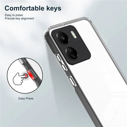 For Xiaomi Redmi 13C 4G / Poco C65 4G Clear Case TPU + PC Phone Cover