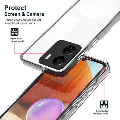 For Xiaomi Redmi 13C 4G / Poco C65 4G Clear Case TPU + PC Phone Cover