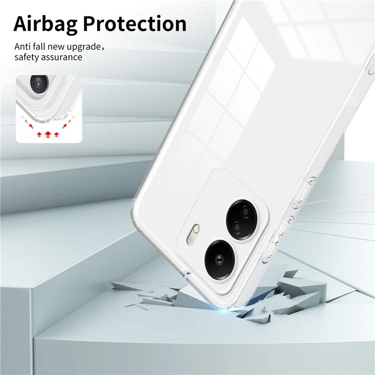 For Xiaomi Redmi 13C 4G / Poco C65 4G Clear Case TPU + PC Phone Cover