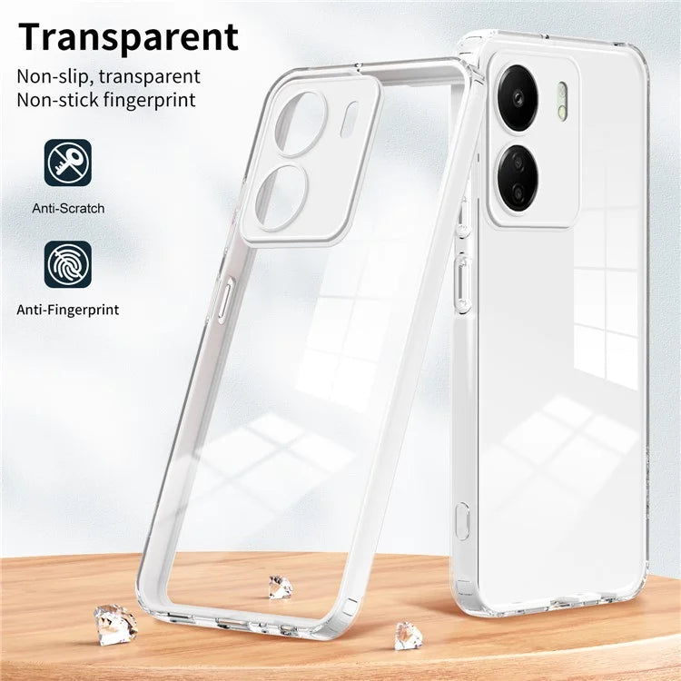 For Xiaomi Redmi 13C 4G / Poco C65 4G Clear Case TPU + PC Phone Cover