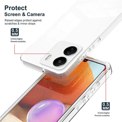 For Xiaomi Redmi 13C 4G / Poco C65 4G Clear Case TPU + PC Phone Cover
