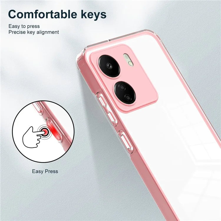 For Xiaomi Redmi 13C 4G / Poco C65 4G Clear Case TPU + PC Phone Cover