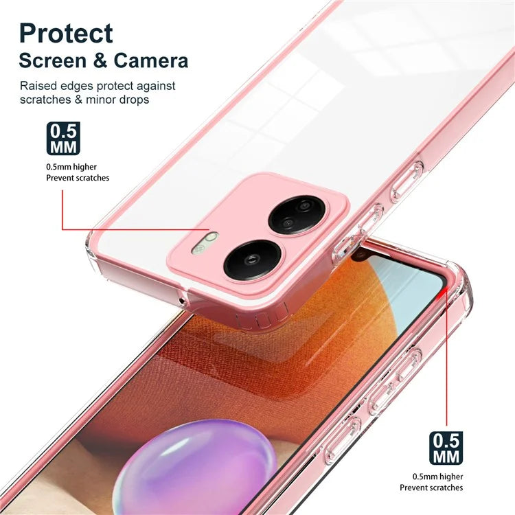 For Xiaomi Redmi 13C 4G / Poco C65 4G Clear Case TPU + PC Phone Cover