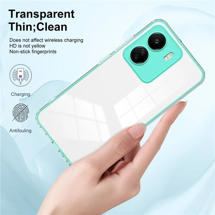 For Xiaomi Redmi 13C 4G / Poco C65 4G Clear Case TPU + PC Phone Cover