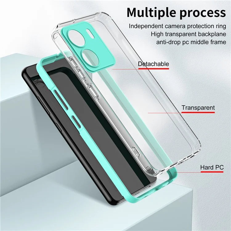 For Xiaomi Redmi 13C 4G / Poco C65 4G Clear Case TPU + PC Phone Cover