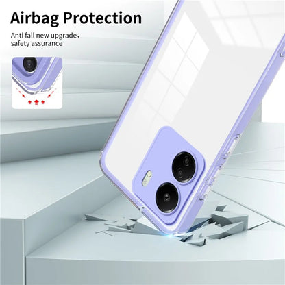 For Xiaomi Redmi 13C 4G / Poco C65 4G Clear Case TPU + PC Phone Cover