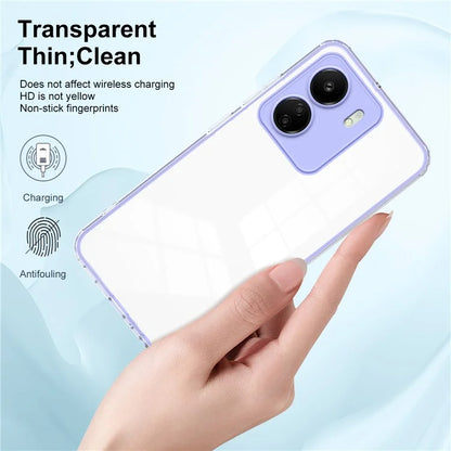For Xiaomi Redmi 13C 4G / Poco C65 4G Clear Case TPU + PC Phone Cover