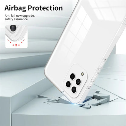 For Samsung Galaxy M53 5G Case Colorful Frame Clear Back Phone Cover