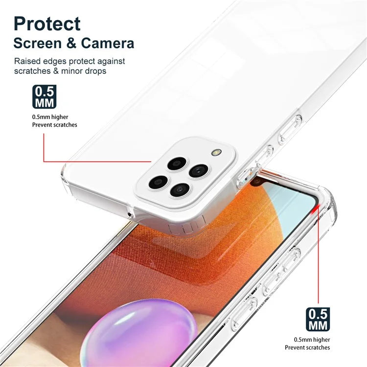 For Samsung Galaxy M53 5G Case Colorful Frame Clear Back Phone Cover