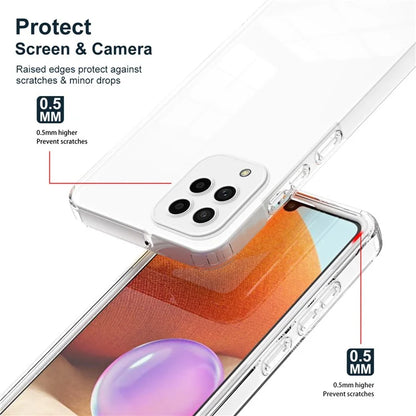 For Samsung Galaxy M53 5G Case Colorful Frame Clear Back Phone Cover