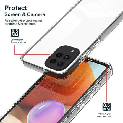 For Samsung Galaxy M53 5G Case Colorful Frame Clear Back Phone Cover