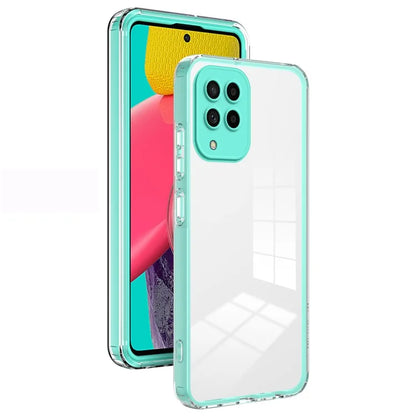 For Samsung Galaxy M53 5G Case Colorful Frame Clear Back Phone Cover