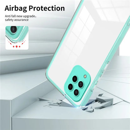 For Samsung Galaxy M53 5G Case Colorful Frame Clear Back Phone Cover