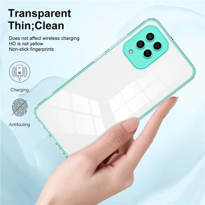 For Samsung Galaxy M53 5G Case Colorful Frame Clear Back Phone Cover
