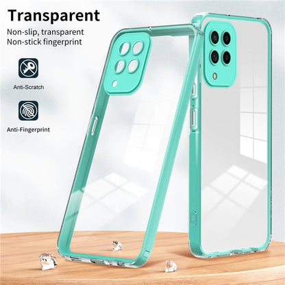 For Samsung Galaxy M53 5G Case Colorful Frame Clear Back Phone Cover