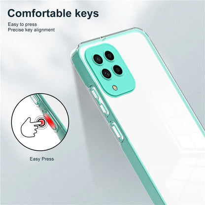 For Samsung Galaxy M53 5G Case Colorful Frame Clear Back Phone Cover
