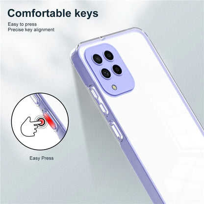 For Samsung Galaxy M53 5G Case Colorful Frame Clear Back Phone Cover