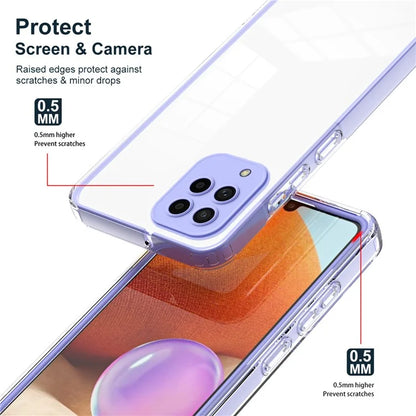 For Samsung Galaxy M53 5G Case Colorful Frame Clear Back Phone Cover