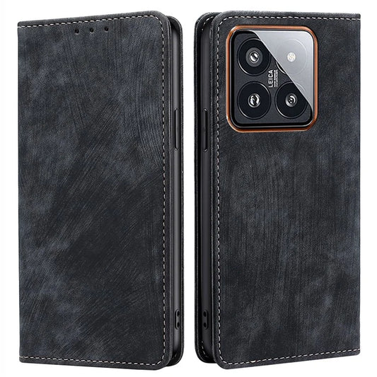 For Xiaomi 14 Pro Case Phone Shell RFID Blocking Wallet Leather Mobile Phone Cover