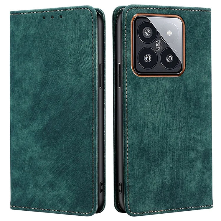 For Xiaomi 14 Pro Case Phone Shell RFID Blocking Wallet Leather Mobile Phone Cover
