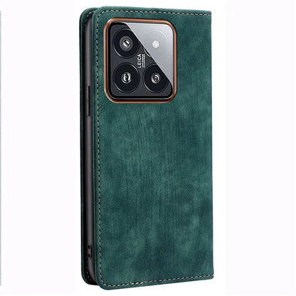 For Xiaomi 14 Pro Case Phone Shell RFID Blocking Wallet Leather Mobile Phone Cover