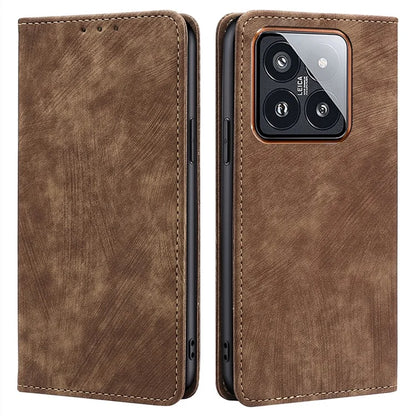For Xiaomi 14 Pro Case Phone Shell RFID Blocking Wallet Leather Mobile Phone Cover