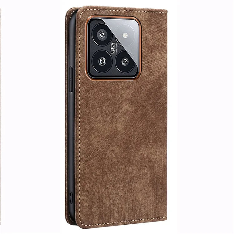 For Xiaomi 14 Pro Case Phone Shell RFID Blocking Wallet Leather Mobile Phone Cover