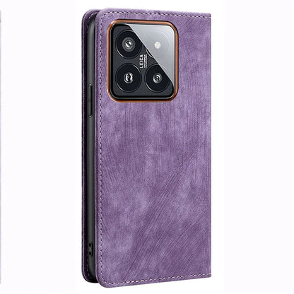 For Xiaomi 14 Pro Case Phone Shell RFID Blocking Wallet Leather Mobile Phone Cover