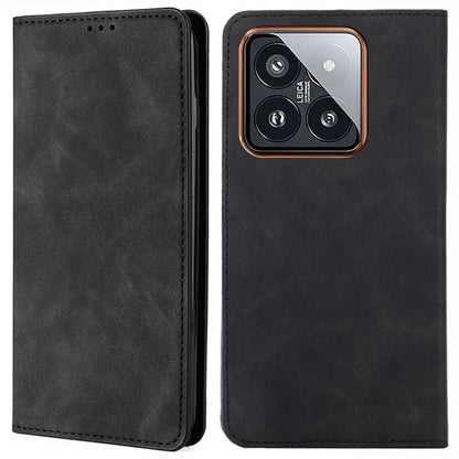 For Xiaomi 14 Pro Case Skin-Touch Feeling PU Leather Stand Card Slots Phone Cover