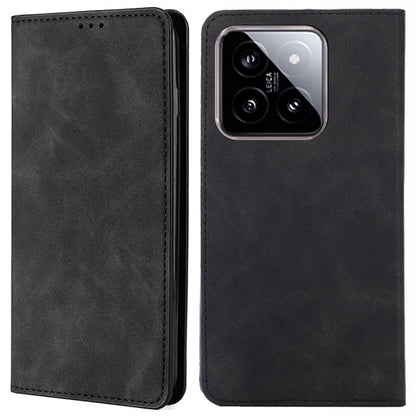 For Xiaomi 14 Case Leather Magnetic Phone Stand Shell Card Slots Mobile Phone Cover