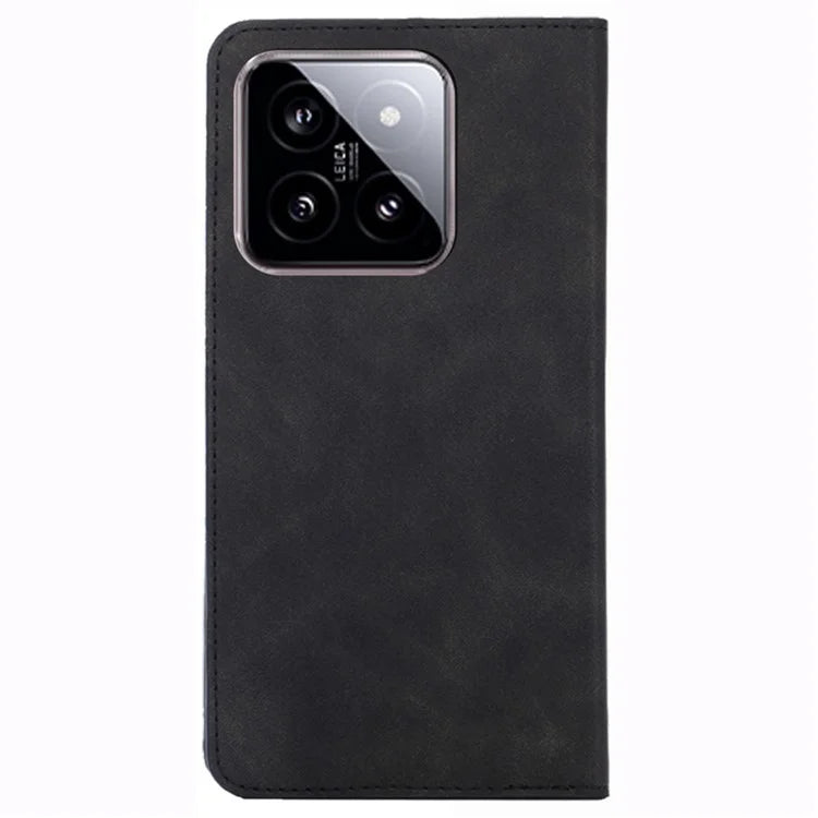 For Xiaomi 14 Case Leather Magnetic Phone Stand Shell Card Slots Mobile Phone Cover