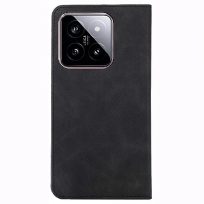 For Xiaomi 14 Case Leather Magnetic Phone Stand Shell Card Slots Mobile Phone Cover