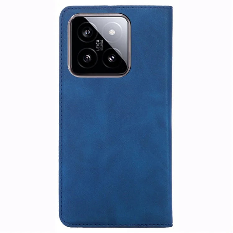 For Xiaomi 14 Case Leather Magnetic Phone Stand Shell Card Slots Mobile Phone Cover