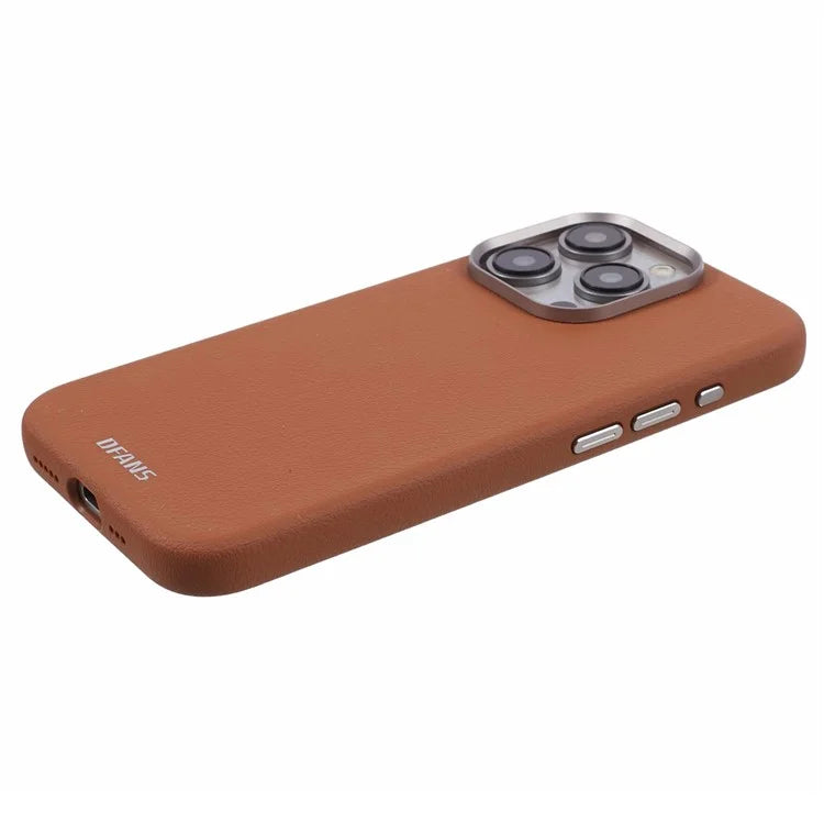 DFANS For iPhone 15 Pro Max Magnetic Case Compatible with MagSafe Leather Coated TPU+PC Cover