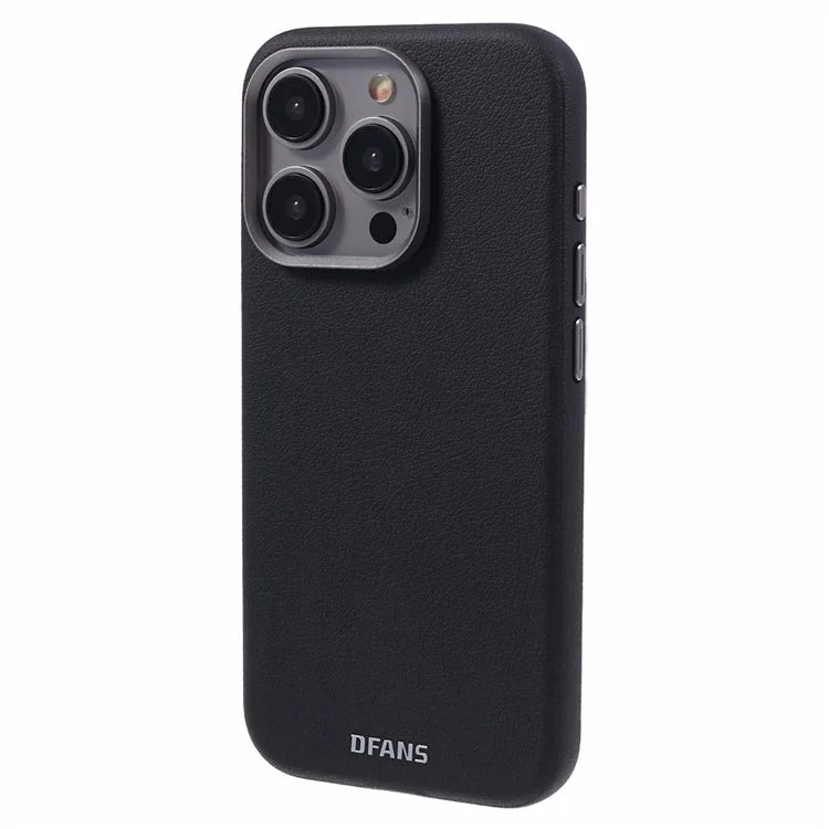 DFANS For iPhone 15 Pro Max Magnetic Case Compatible with MagSafe Leather Coated TPU+PC Cover