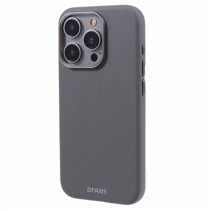 DFANS For iPhone 15 Pro Magnetic Case Leather Back Cover Compatible with MagSafe