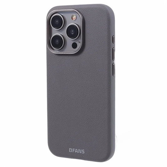 DFANS For iPhone 15 Pro Magnetic Case Leather Back Cover Compatible with MagSafe