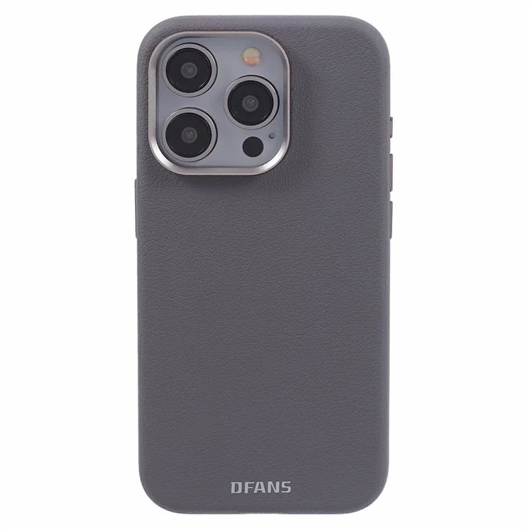 DFANS For iPhone 15 Pro Magnetic Case Leather Back Cover Compatible with MagSafe