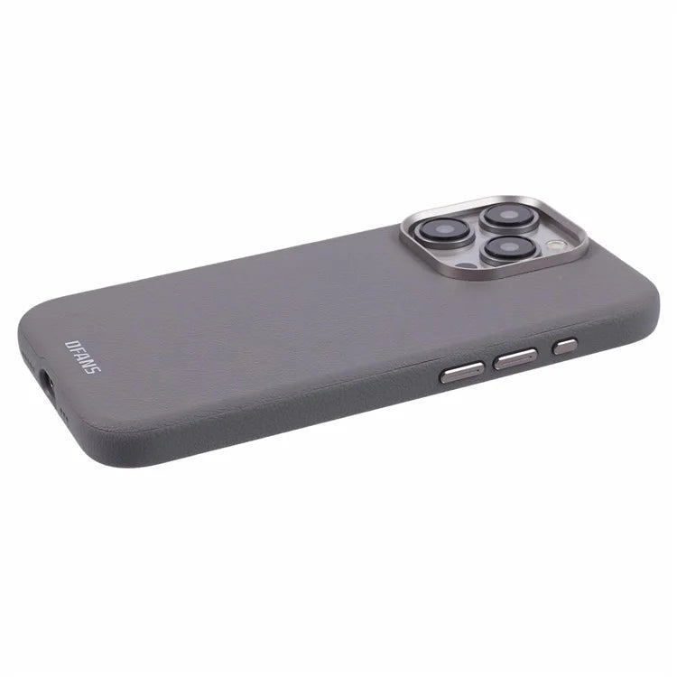 DFANS For iPhone 15 Pro Magnetic Case Leather Back Cover Compatible with MagSafe