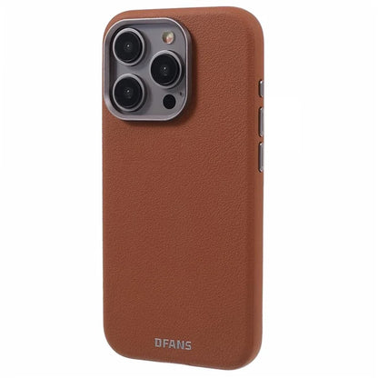 DFANS For iPhone 15 Pro Magnetic Case Leather Back Cover Compatible with MagSafe